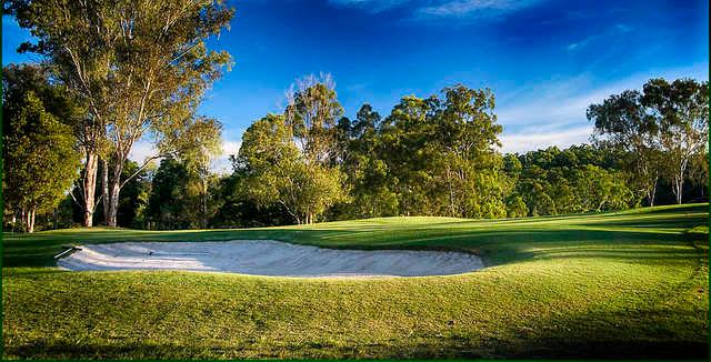 View of the 1st green at Nambour Golf Club