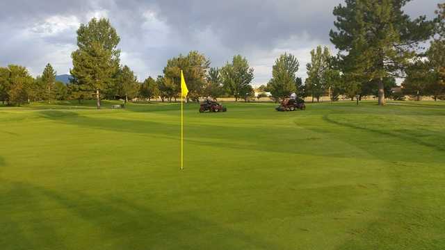 A view of a hole at Fore Lakes Golf Course.