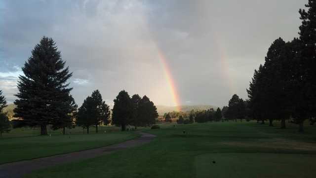 A sunrise view from a tee at Boulder Canyon Country Club