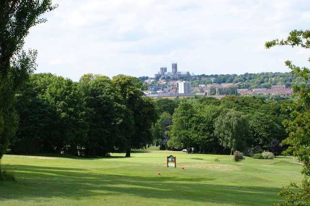View over the at Canwick Park Golf Course stretching to Lincoln Cathedral