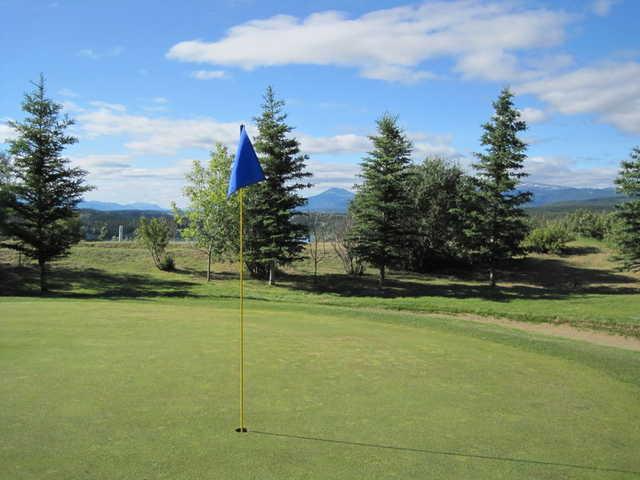 A view of a hole at Mountain View Golf Course.