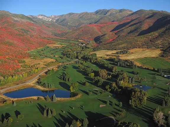 Aerial view from Wasatch Mountain State Park