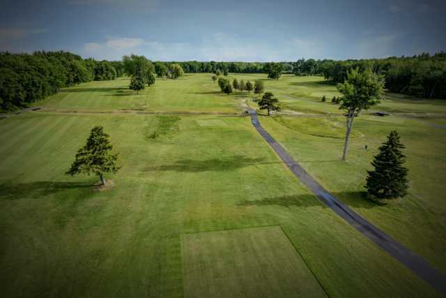 A view from the 13th tee at Pease Original 18 Golf Course