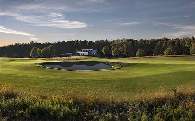 View of the 18th hole at FarmLinks at Pursell Farms
