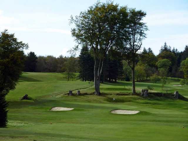 Bunkers to avoid on the par 3 13th at Hollandbush Golf Club