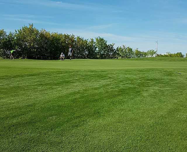 A sunny day view from Meadow Lake Golf Club