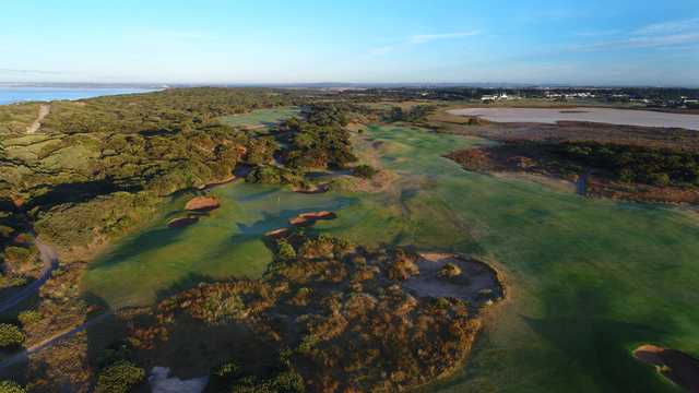 Aerial view from 13th Beach Golf Links.