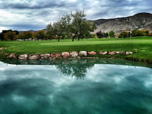 View of the 5th green at Cove View Golf Course.