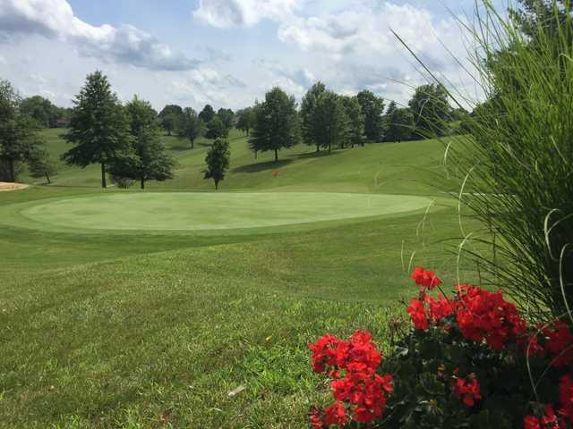 A view of a hole at Hidden Valley Golf Club.