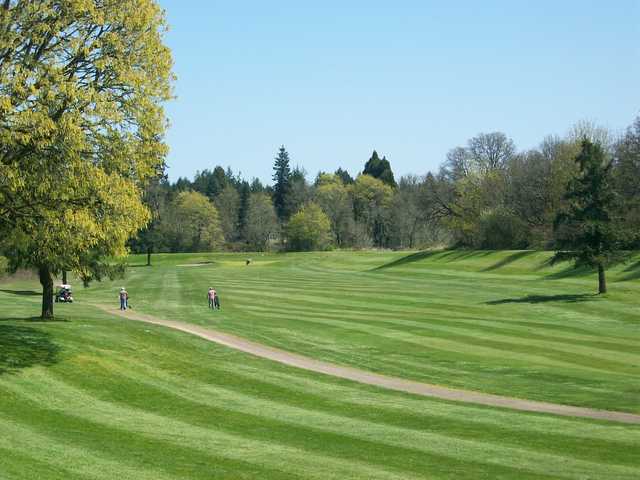 A view of a fairway at Meriwether National Golf Club