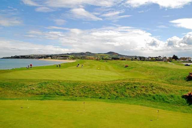 A view of a hole with water coming into play at Sutton Golf Club