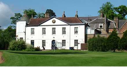 A view of the clubhouse at Pinner Hill Golf Club
