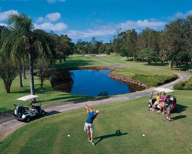 A view from a tee at West Course from Coolangatta & Tweed Heads Golf Club