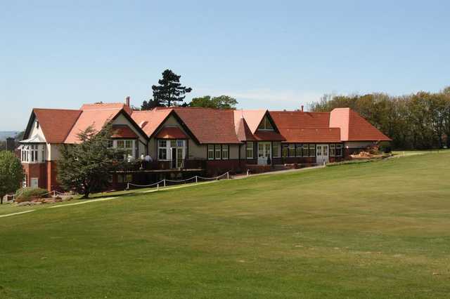 A view of the clubhouse at Mortonhall Golf Club