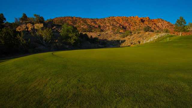 A view of a green at Cedar Ridge Golf Course