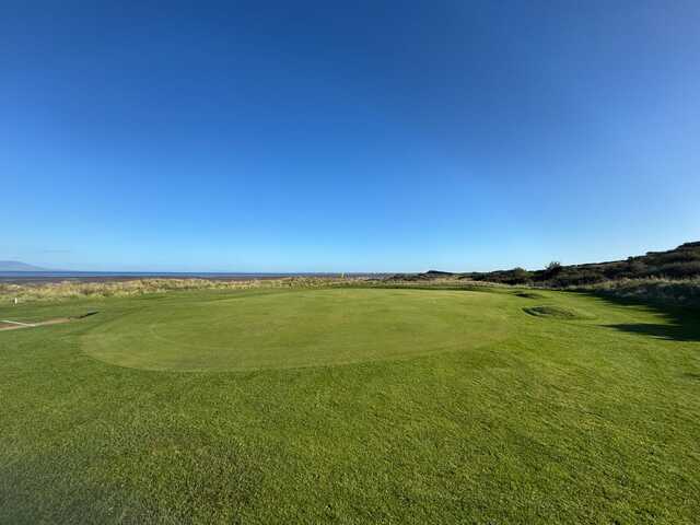View of a green from Maryport Golf Club.