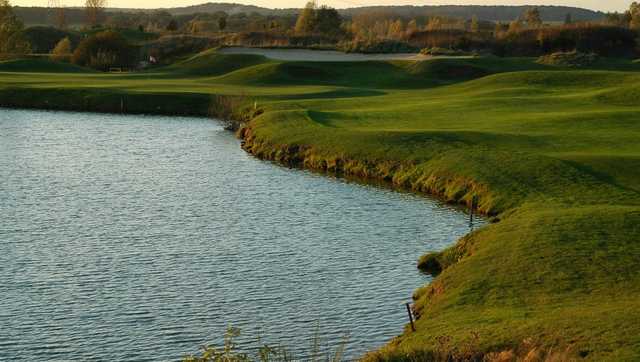 A view of a fairway at Stade Francais Courson Golf Club.