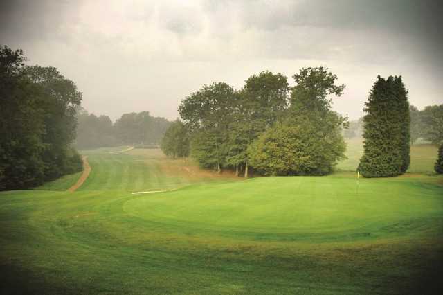 A view back towards the 9th fairway as seen at Haywards Heath Golf Club.