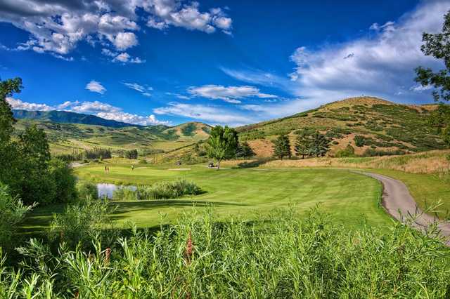 A view of a fairway at Mountain Dell Golf Course.