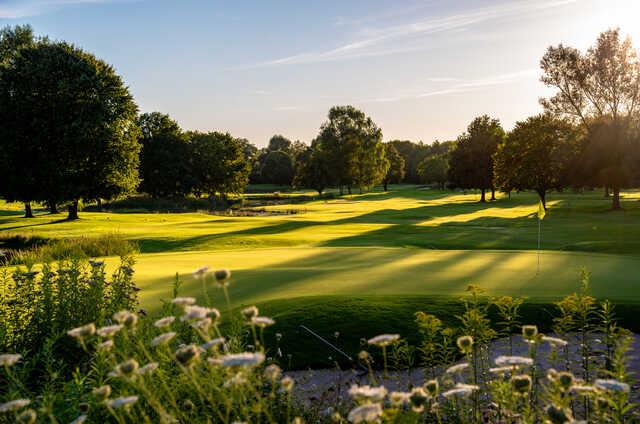 View of the 14th green from Olching Golf Club.