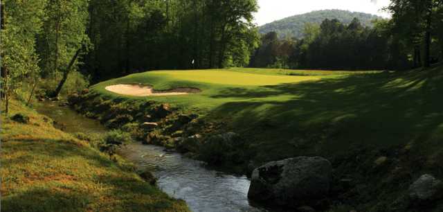 A view of hole #12 at Limestone Springs Golf Club.