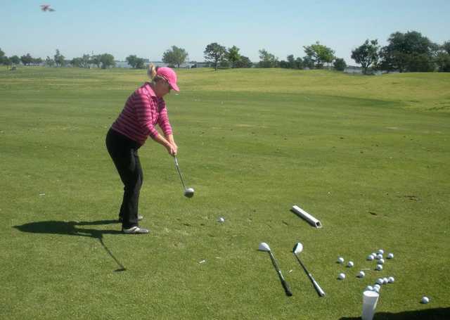 A view from Lake Hefner Golf Course