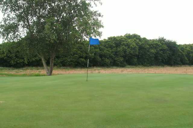 A view of a hole at Riverside Golf Course