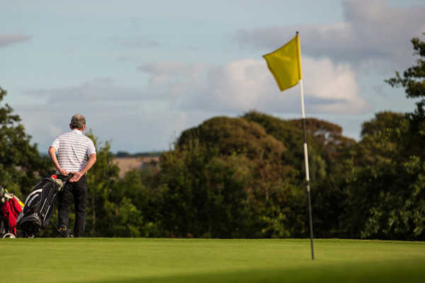 A view of a hole at Woodlands from Foyle International Golf Centre