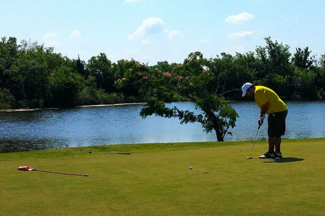 A view of a hole at Comanche Nation Golf Course (Marceline Mae Sorrow-Carroll)