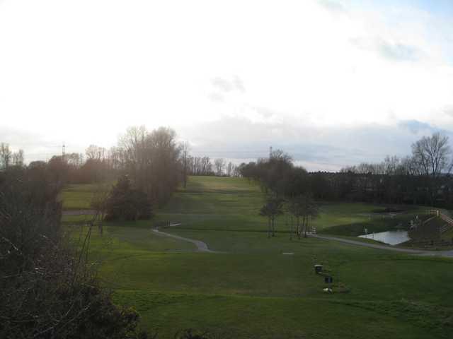 Stunning view looking over the 1st and 18th holes at Brandhall Golf Club