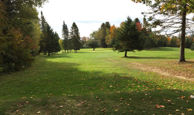 A view of a hole at Woodbury Golf Course.