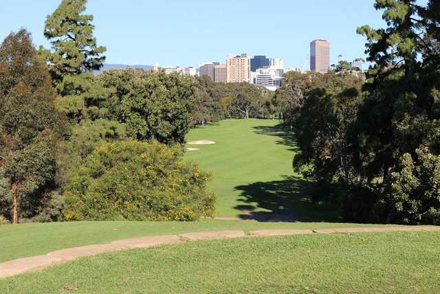 North Adelaide's South Course: View from 3rd teebox
