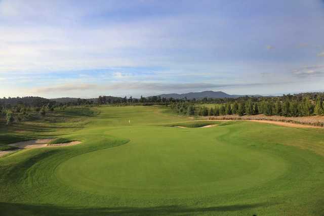 Looking back from a green at Gardiners Run Golf Course.