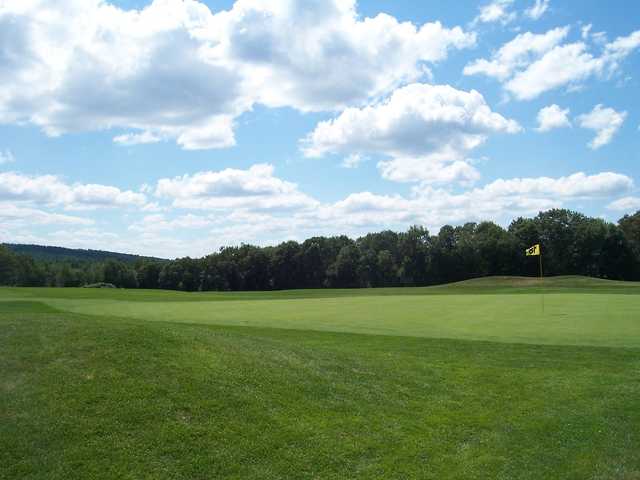 A view of the 18th green at Campbell's Scottish Highlands Golf Course