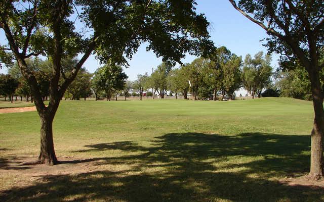 A view of a green at Meadowlake Golf Course
