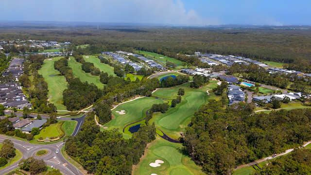 Aerial view from Pacific Dunes Golf Club.