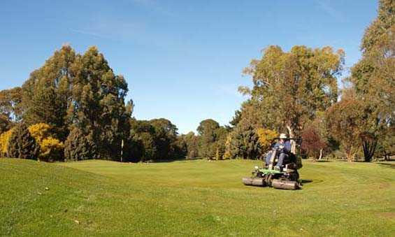 A view of the 4th green at Trentham Golf Club