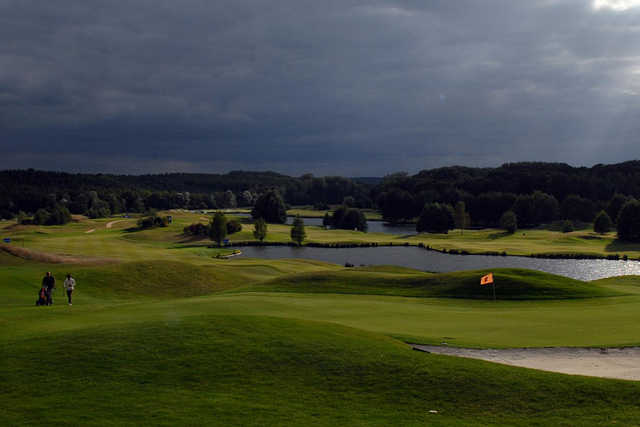 A view of a hole at Stade Francais Courson Golf Club