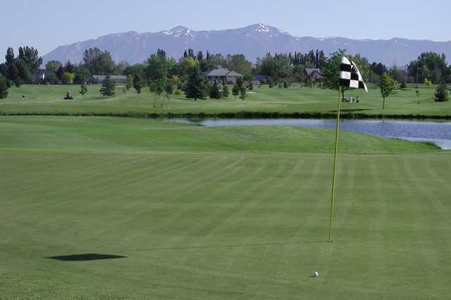A view of hole #11 at Schneiter's Bluff Golf Club