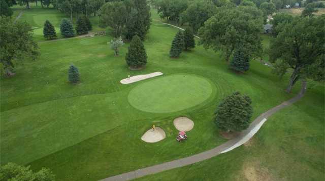 Aerial view from Miles City Town & Country Club