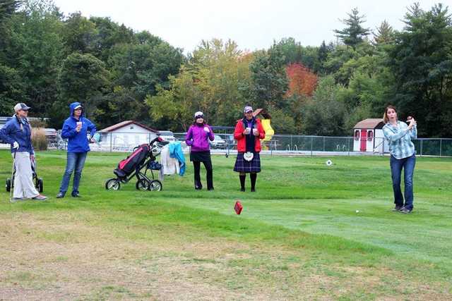A view of a tee at Linderhof Country Club
