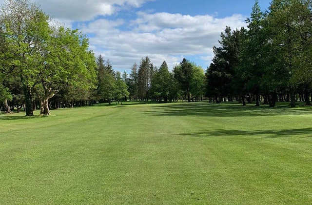 A sunny day view from a fairway at Kanturk Golf Club.