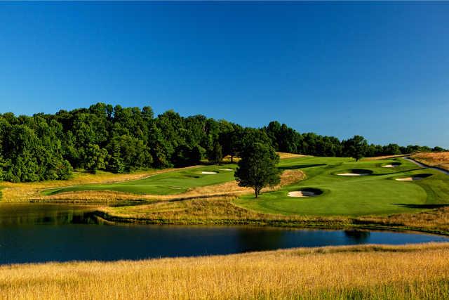 A view of the 11th and 14th holes from the Donald Ross Course at French Lick Resort
