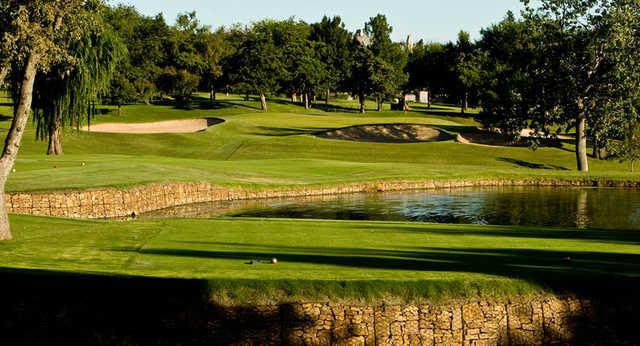 A view of a tee at Oklahoma City Golf & Country Club