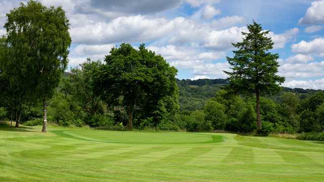 View of a green at Glynneath Golf Club.