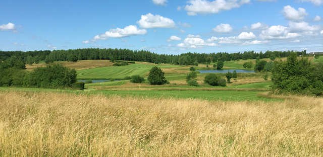 A view of a fairway at Poursaudes Golf Club.