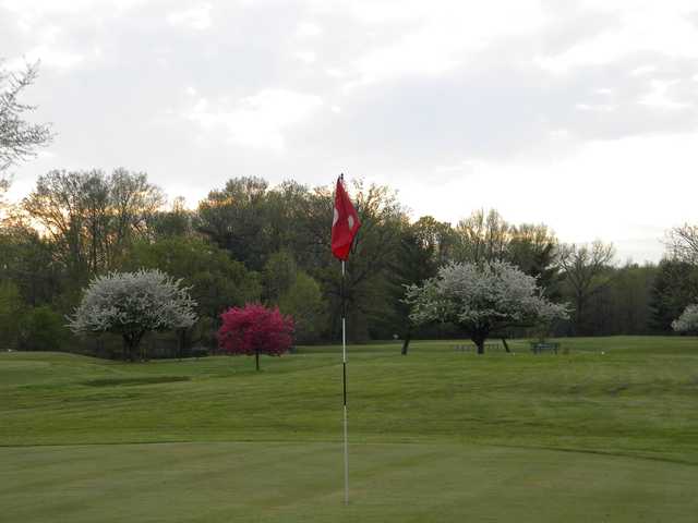 A view of a hole at Howell Par Three Golf Course.