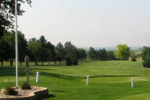 A view of a fairway at Alcester Golf Club