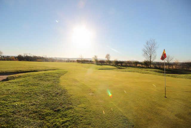 Looking back from a green at Lilliardsedge Golf Course.