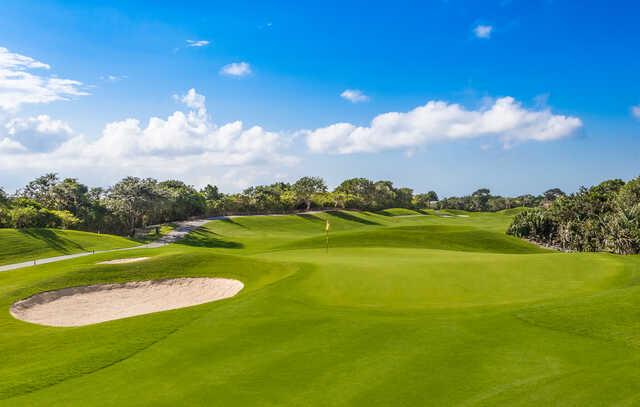 View of a green from Iberostar Playa Paraiso Golf Club.